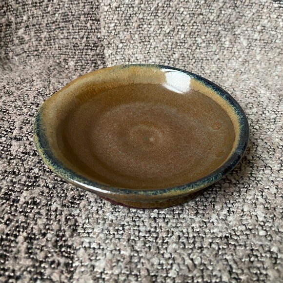 Handmade Pottery Trinket Dish/Spoon Rest - Picture 7 of 8